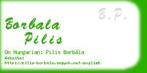 borbala pilis business card
